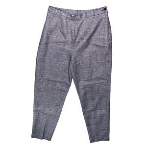 Evan Picone Vintage High Waisted Tapered Leg Wool Trouser Pants Sz 8 Womens Plai
